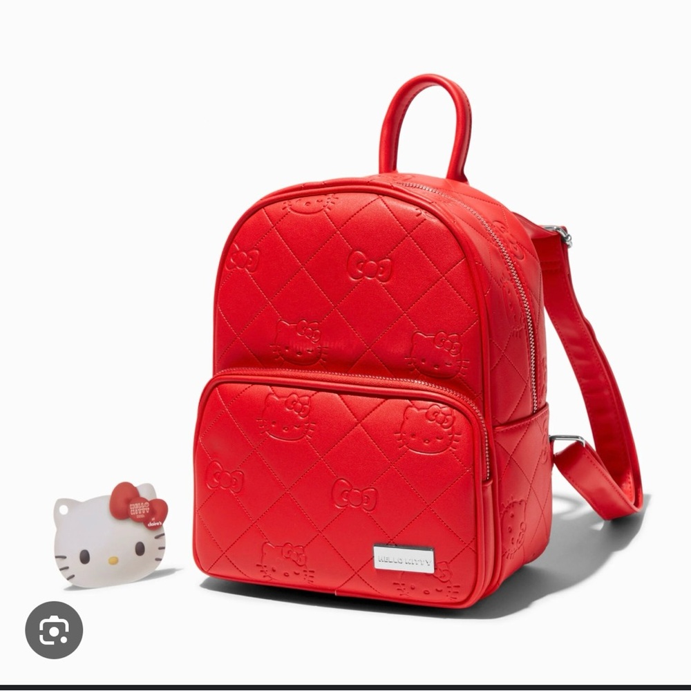 Hello Kitty Bright Red Quilted Kids Bag
